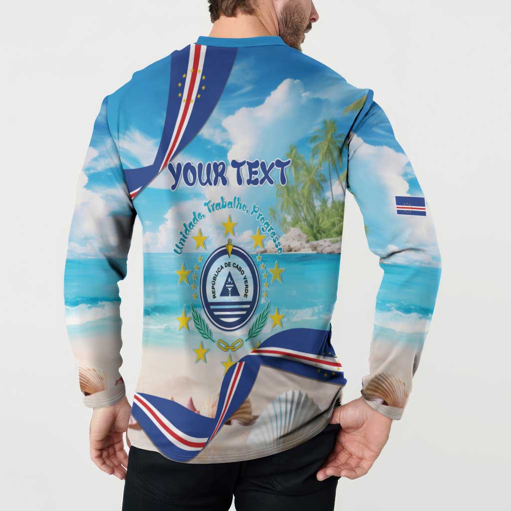 Cape Verde Morabeza Button Sweatshirt Island Welcome - Wonder Print Shop