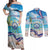 Cape Verde Morabeza Couples Matching Off Shoulder Maxi Dress and Long Sleeve Button Shirt Island Welcome - Wonder Print Shop