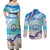 Cape Verde Morabeza Couples Matching Off Shoulder Maxi Dress and Long Sleeve Button Shirt Island Welcome - Wonder Print Shop
