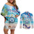 Cape Verde Morabeza Couples Matching Off Shoulder Short Dress and Long Sleeve Button Shirt Island Welcome - Wonder Print Shop