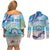 Cape Verde Morabeza Couples Matching Off Shoulder Short Dress and Long Sleeve Button Shirt Island Welcome - Wonder Print Shop