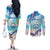 Cape Verde Morabeza Couples Matching Off The Shoulder Long Sleeve Dress and Long Sleeve Button Shirt Island Welcome - Wonder Print Shop