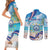 Cape Verde Morabeza Couples Matching Short Sleeve Bodycon Dress and Long Sleeve Button Shirt Island Welcome - Wonder Print Shop