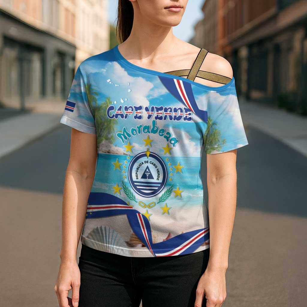 Cape Verde Morabeza Cross Shoulder Shirt Island Welcome - Wonder Print Shop