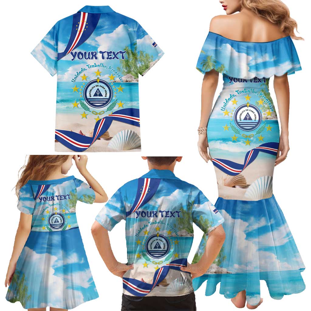 Cape Verde Morabeza Family Matching Mermaid Dress and Hawaiian Shirt Island Welcome - Wonder Print Shop