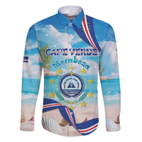 Cape Verde Morabeza Family Matching Off The Shoulder Long Sleeve Dress and Hawaiian Shirt Island Welcome - Wonder Print Shop