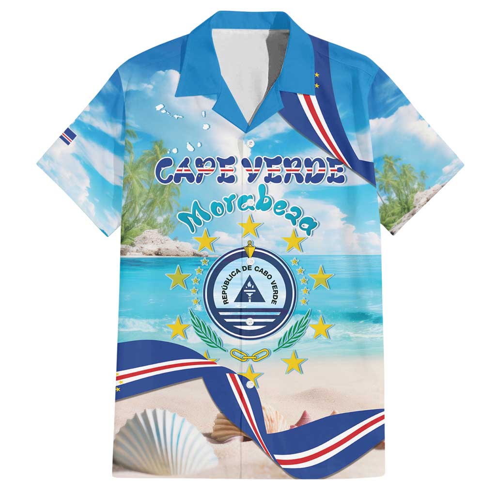 Cape Verde Morabeza Family Matching Off Shoulder Maxi Dress and Hawaiian Shirt Island Welcome - Wonder Print Shop