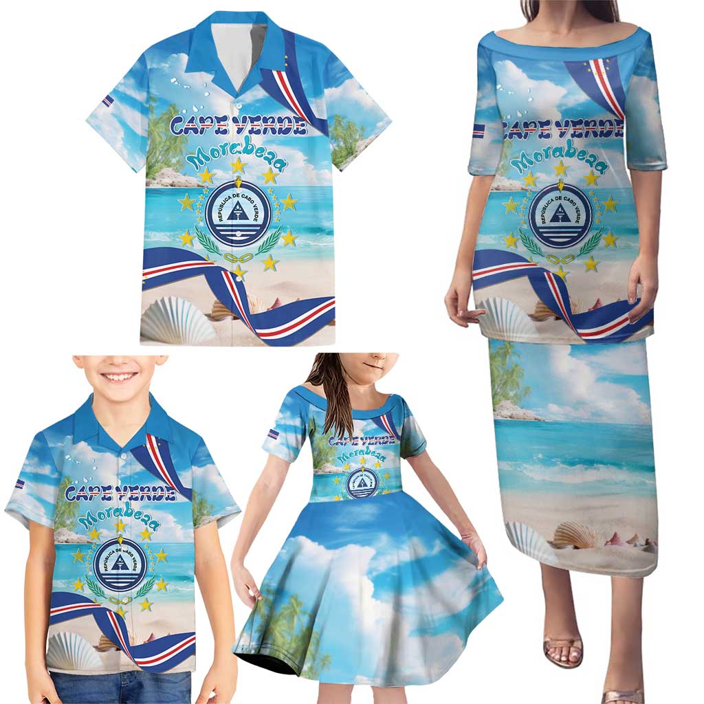 Cape Verde Morabeza Family Matching Puletasi and Hawaiian Shirt Island Welcome - Wonder Print Shop