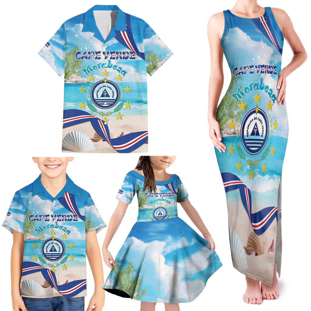Cape Verde Morabeza Family Matching Tank Maxi Dress and Hawaiian Shirt Island Welcome - Wonder Print Shop