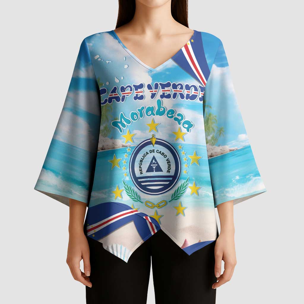Cape Verde Morabeza Kimono Sleeve Blouse Island Welcome - Wonder Print Shop