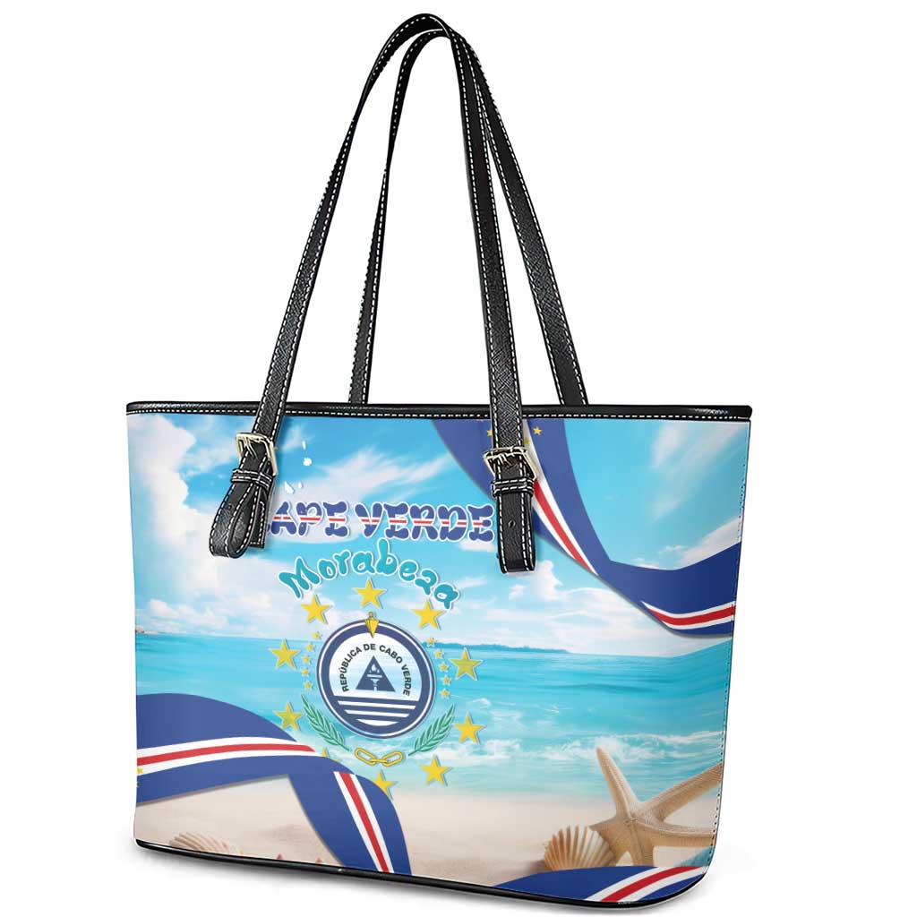 Cape Verde Morabeza Leather Tote Bag Island Welcome - Wonder Print Shop