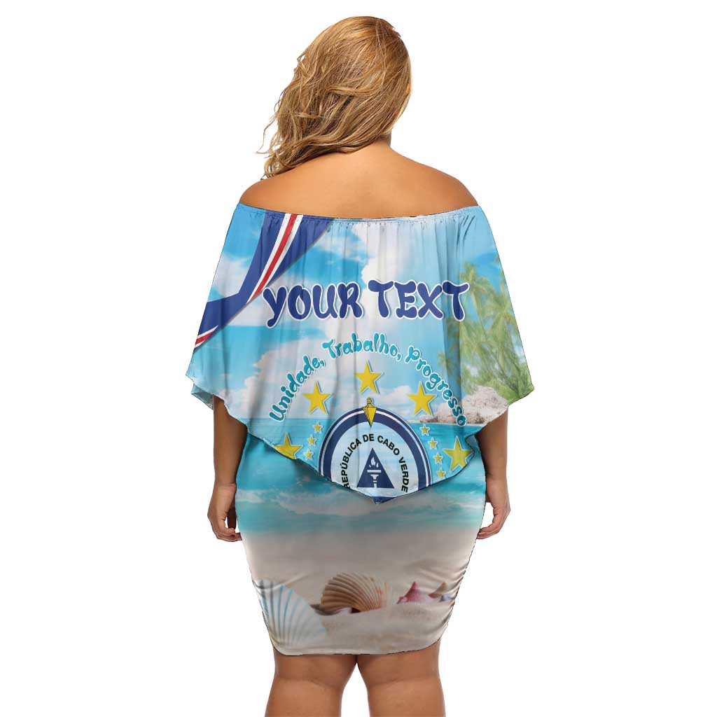 Cape Verde Morabeza Off Shoulder Short Dress Island Welcome - Wonder Print Shop