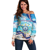 Cape Verde Morabeza Off Shoulder Sweater Island Welcome - Wonder Print Shop