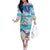 Cape Verde Morabeza Off The Shoulder Long Sleeve Dress Island Welcome - Wonder Print Shop