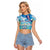 Cape Verde Morabeza Raglan Cropped T Shirt Island Welcome - Wonder Print Shop