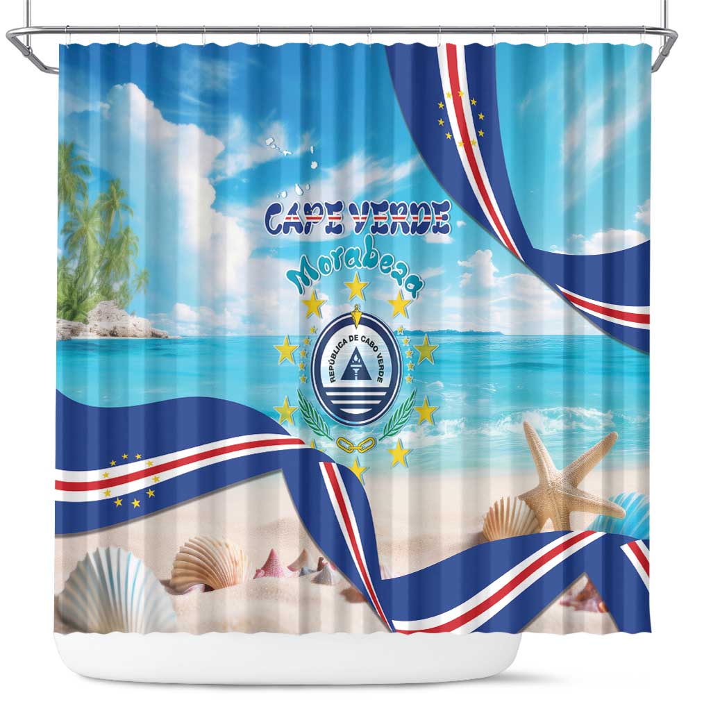 Cape Verde Morabeza Shower Curtain Island Welcome - Wonder Print Shop