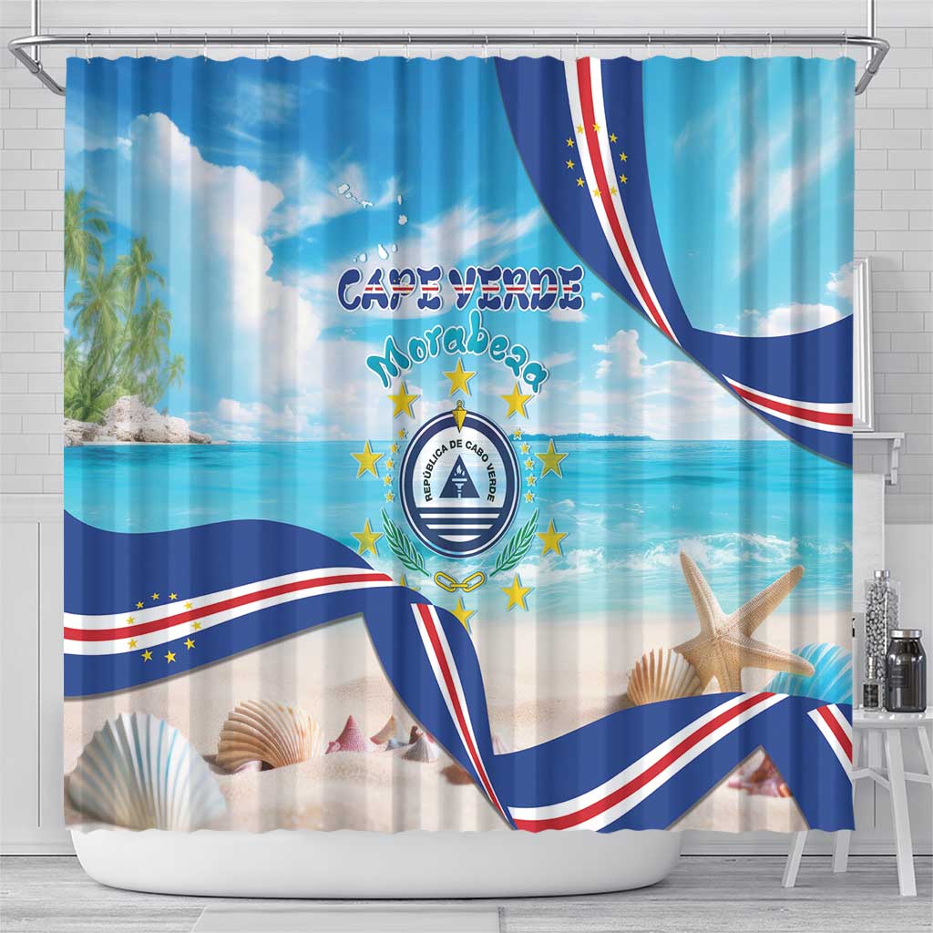 Cape Verde Morabeza Shower Curtain Island Welcome - Wonder Print Shop