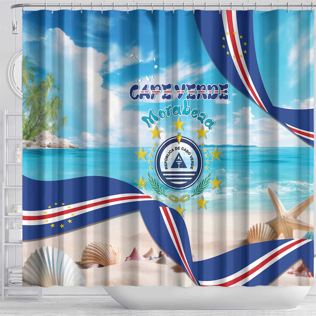 Cape Verde Morabeza Shower Curtain Island Welcome - Wonder Print Shop