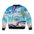 Cape Verde Morabeza Sleeve Zip Bomber Jacket Island Welcome - Wonder Print Shop