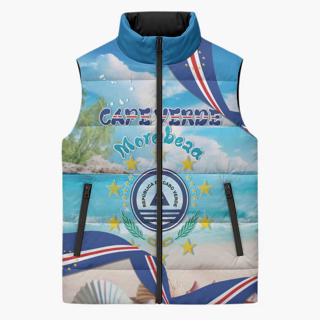 Cape Verde Morabeza Sleeveless Puffer Jacket Island Welcome - Wonder Print Shop