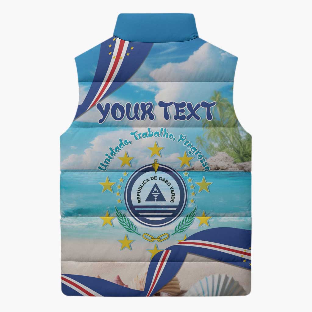 Cape Verde Morabeza Sleeveless Puffer Jacket Island Welcome - Wonder Print Shop