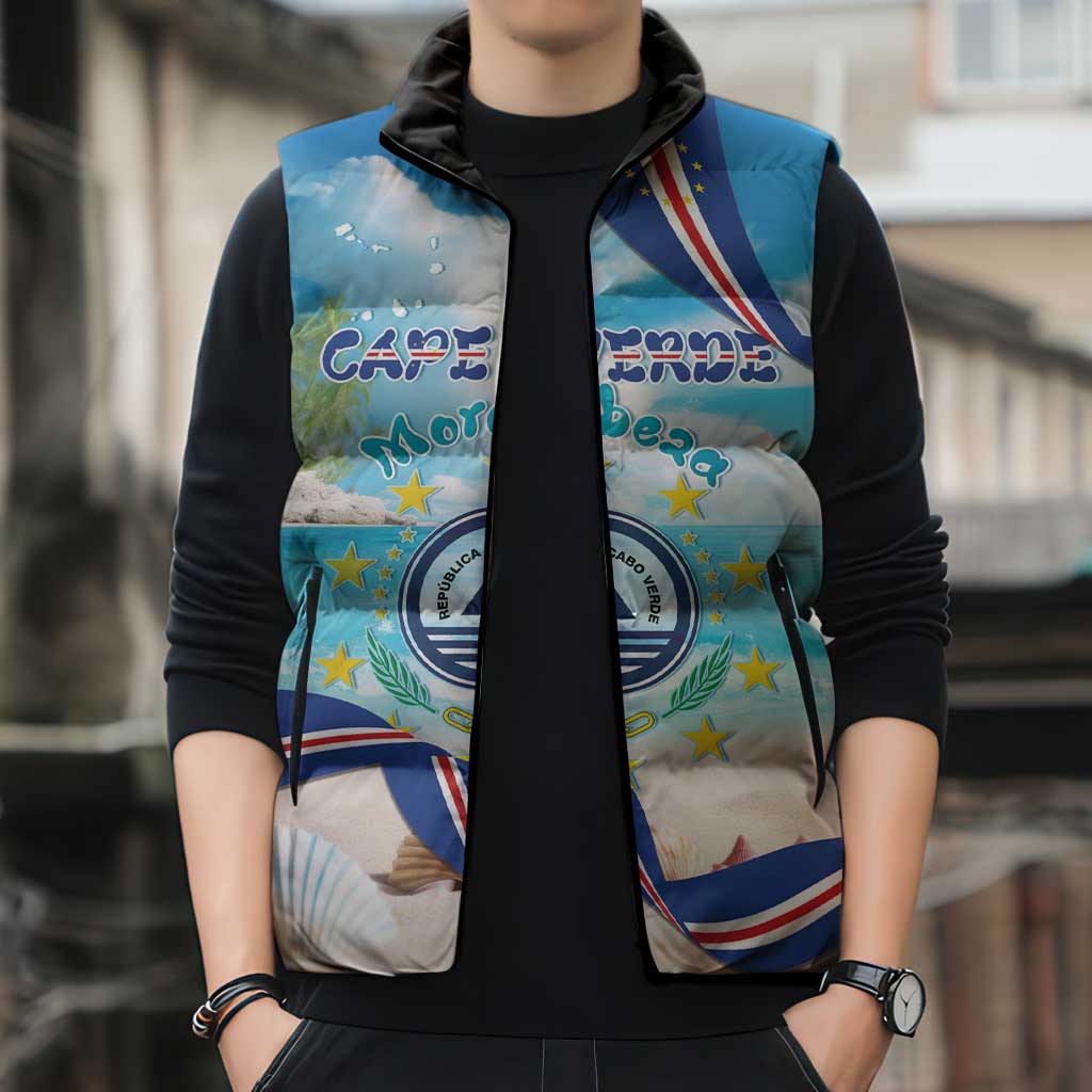 Cape Verde Morabeza Sleeveless Puffer Jacket Island Welcome - Wonder Print Shop