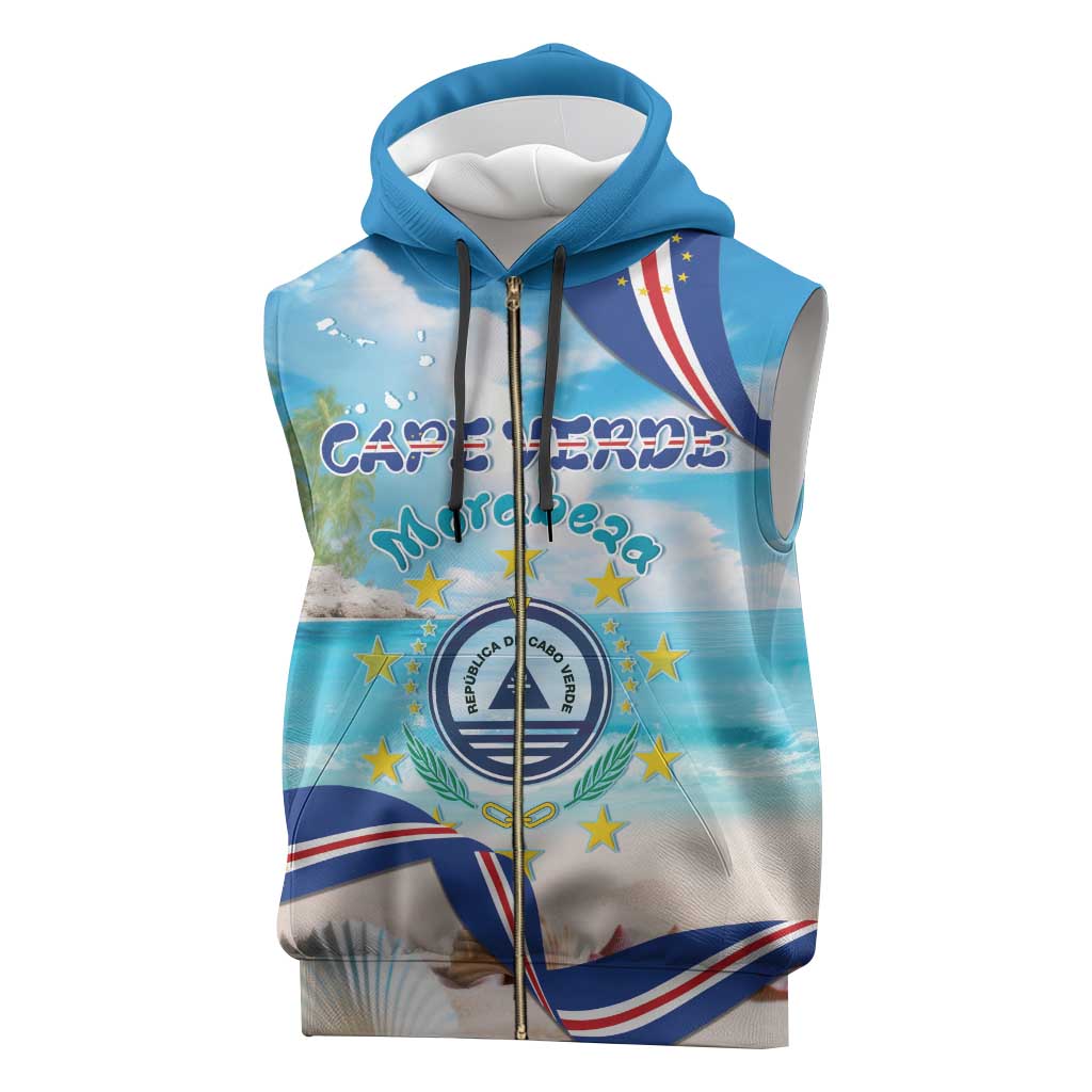 Cape Verde Morabeza Sleeveless Zip Hoodie Island Welcome - Wonder Print Shop