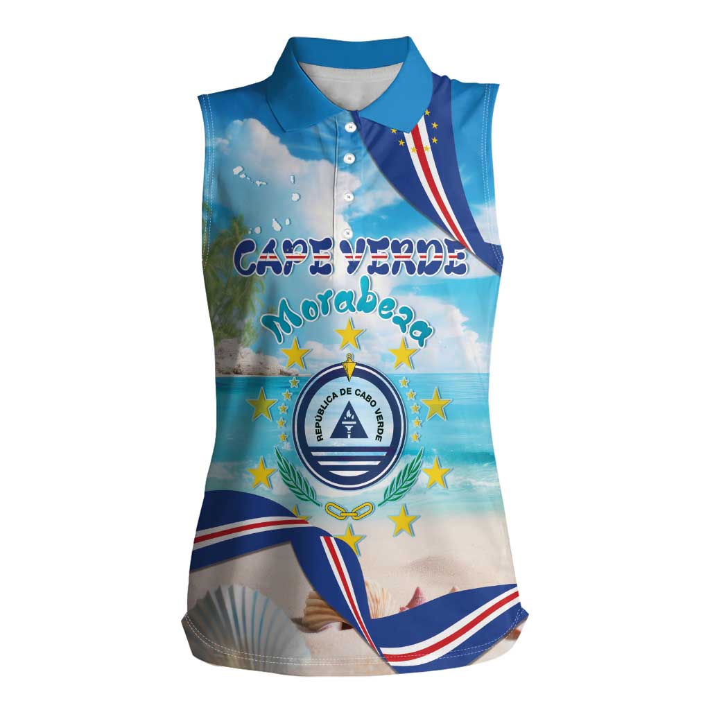 Cape Verde Morabeza Women Sleeveless Polo Shirt Island Welcome - Wonder Print Shop