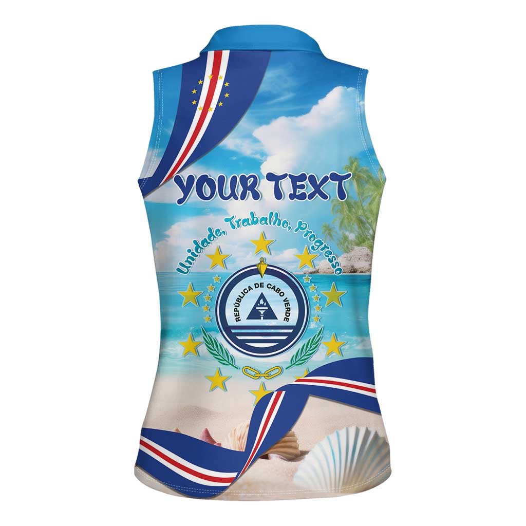 Cape Verde Morabeza Women Sleeveless Polo Shirt Island Welcome - Wonder Print Shop