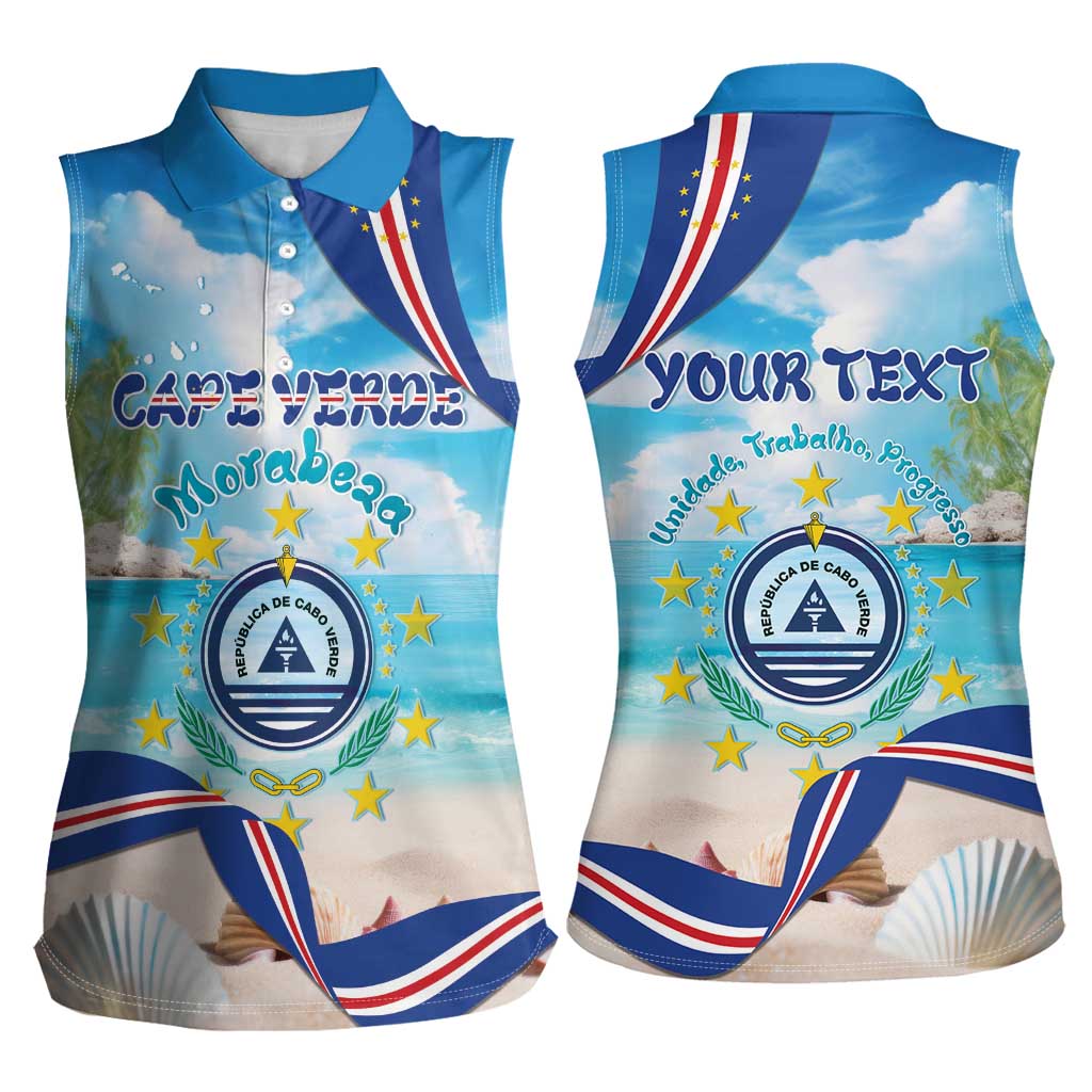 Cape Verde Morabeza Women Sleeveless Polo Shirt Island Welcome - Wonder Print Shop