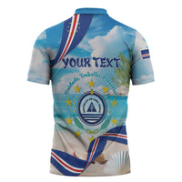 Cape Verde Morabeza Zipper Polo Shirt Island Welcome - Wonder Print Shop