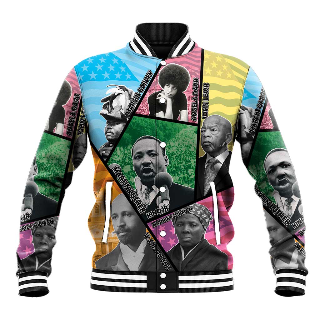 Civil Rights Leader Baseball Jacket Dream of Freedom - Wonder Print Shop