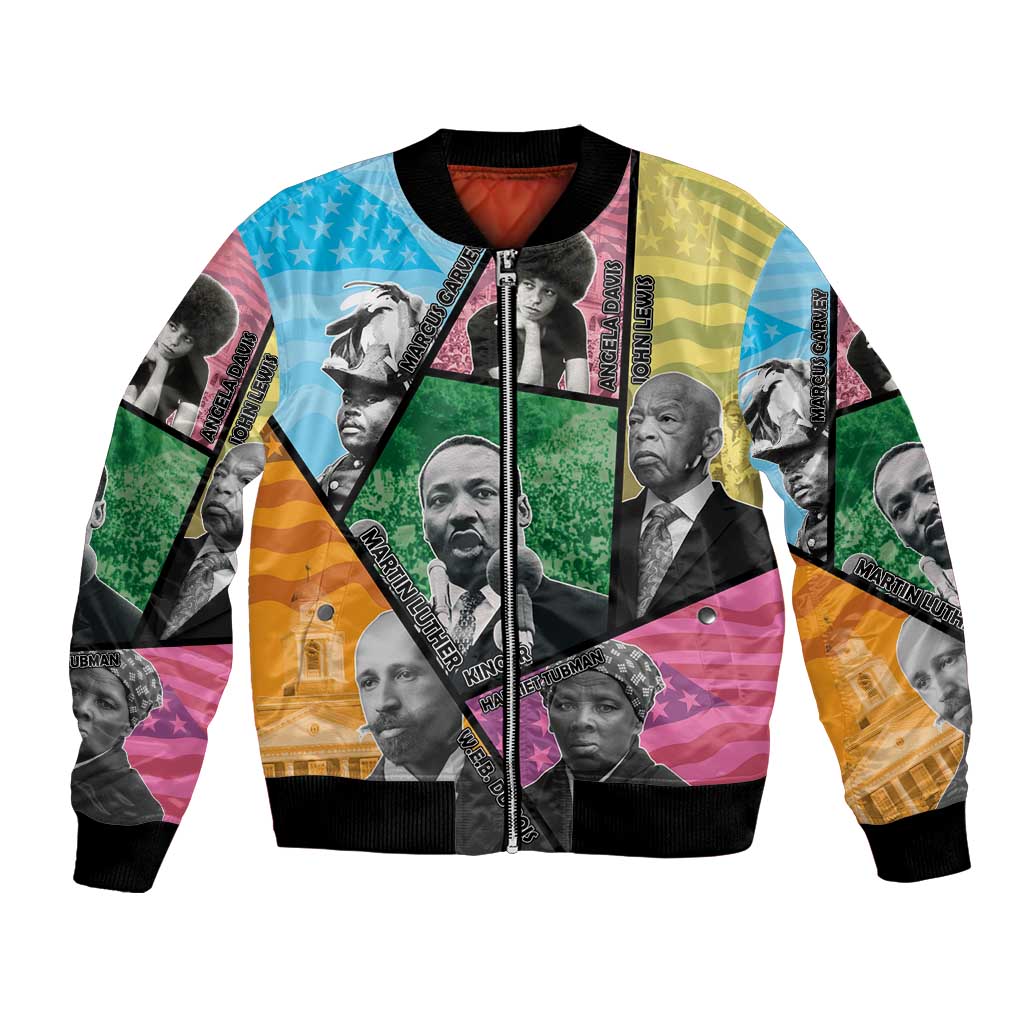 Civil Rights Leader Bomber Jacket Dream of Freedom - Wonder Print Shop