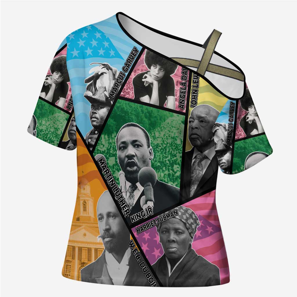 Civil Rights Leader Cross Shoulder Shirt Dream of Freedom - Wonder Print Shop