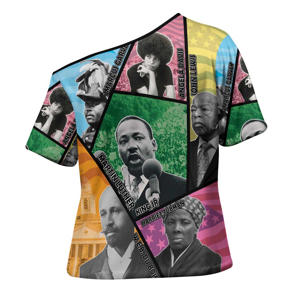 Civil Rights Leader Cross Shoulder Shirt Dream of Freedom - Wonder Print Shop