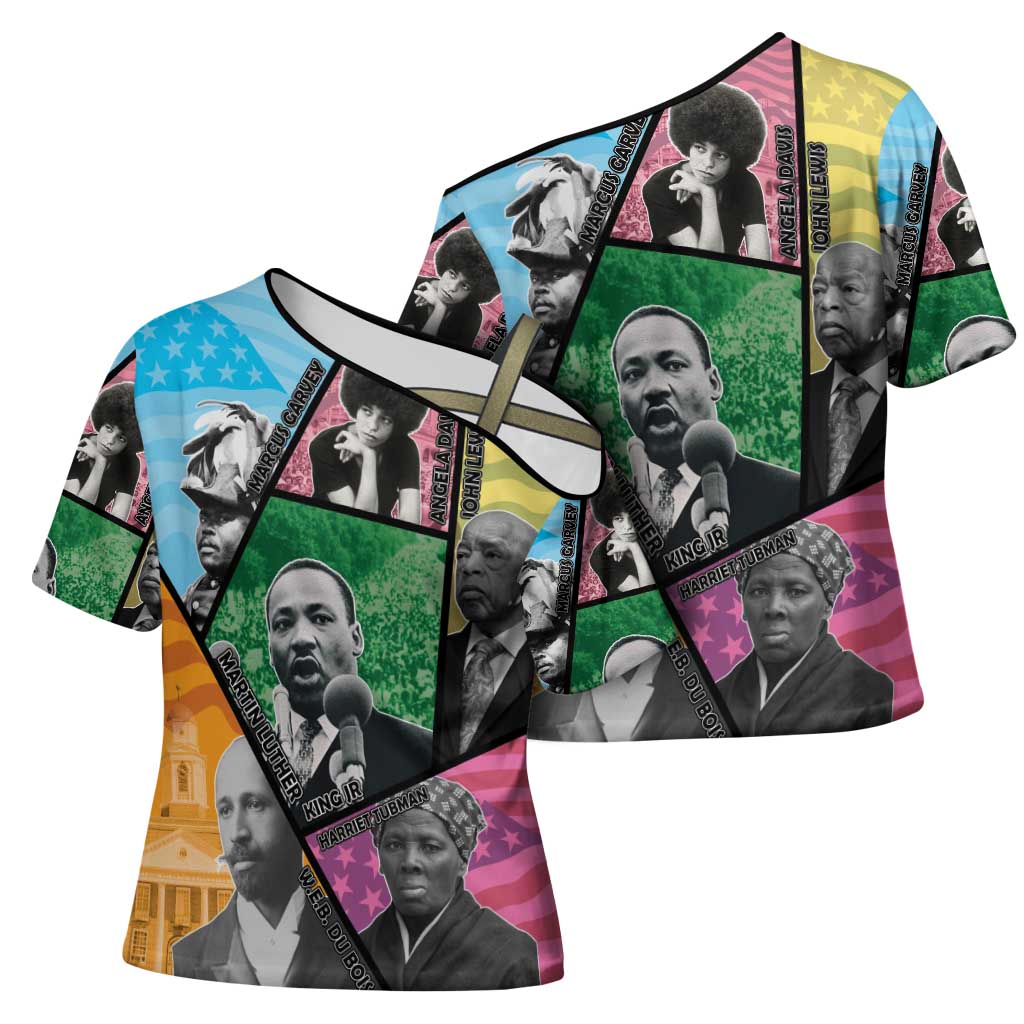 Civil Rights Leader Cross Shoulder Shirt Dream of Freedom - Wonder Print Shop