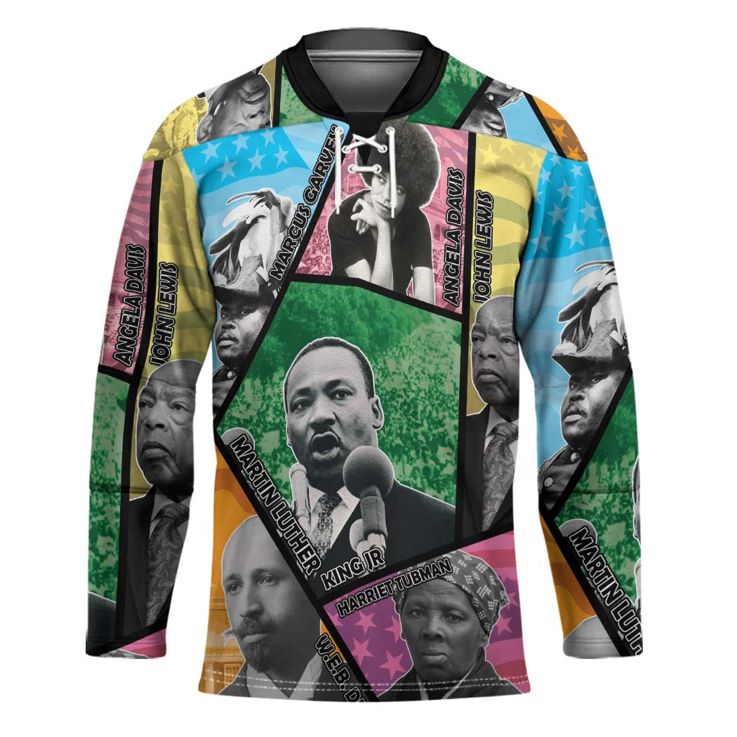 Civil Rights Leader Hockey Jersey Dream of Freedom - Wonder Print Shop