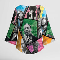 Civil Rights Leader Kimono Sleeve Blouse Dream of Freedom - Wonder Print Shop