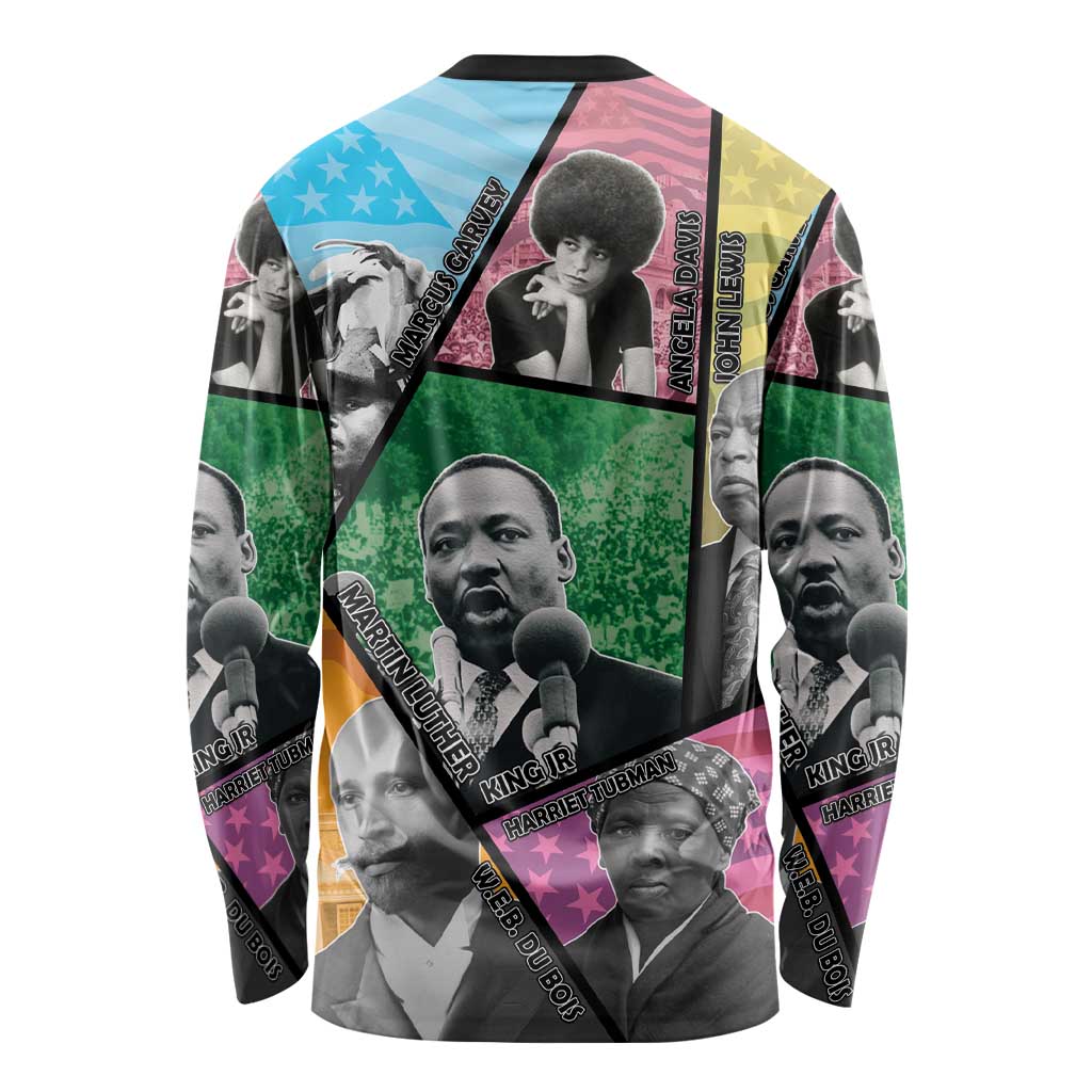 Civil Rights Leader Long Sleeve Shirt Dream of Freedom - Wonder Print Shop