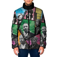 Civil Rights Leader Padded Jacket Dream of Freedom - Wonder Print Shop