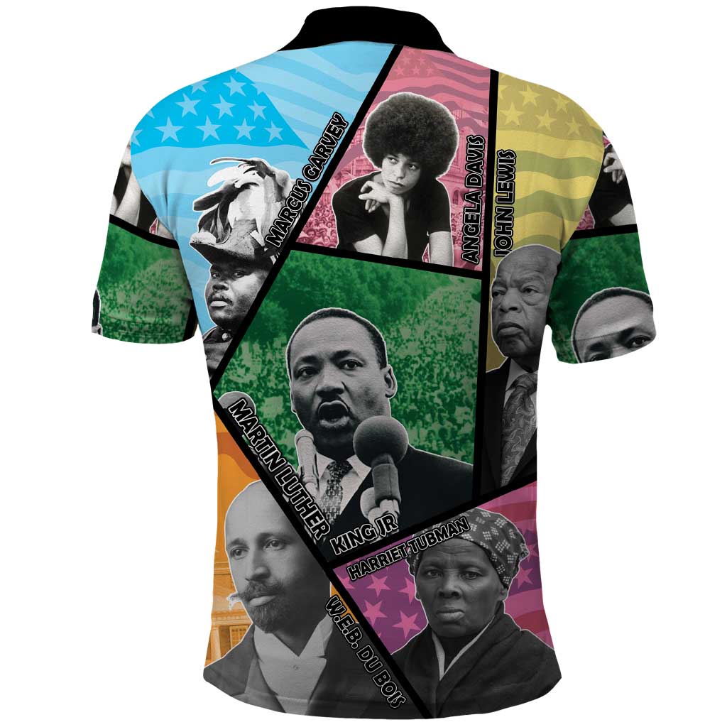 Civil Rights Leader Polo Shirt Dream of Freedom - Wonder Print Shop
