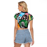 Civil Rights Leader Raglan Cropped T Shirt Dream of Freedom - Wonder Print Shop