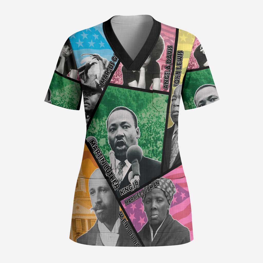 Civil Rights Leader Scrub Top Dream of Freedom - Wonder Print Shop