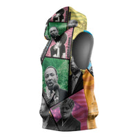Civil Rights Leader Sleeveless Hoodie Dream of Freedom - Wonder Print Shop
