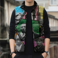 Civil Rights Leader Sleeveless Puffer Jacket Dream of Freedom - Wonder Print Shop