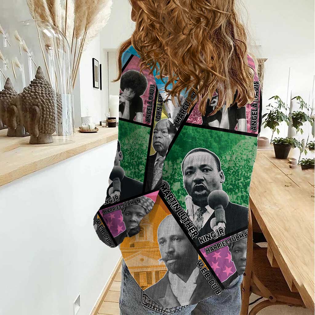 Civil Rights Leader Women Casual Shirt Dream of Freedom - Wonder Print Shop