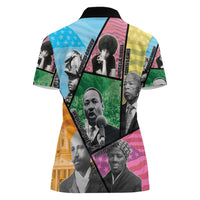 Civil Rights Leader Women Polo Shirt Dream of Freedom - Wonder Print Shop