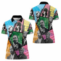 Civil Rights Leader Women Polo Shirt Dream of Freedom - Wonder Print Shop