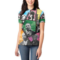 Civil Rights Leader Women Polo Shirt Dream of Freedom - Wonder Print Shop