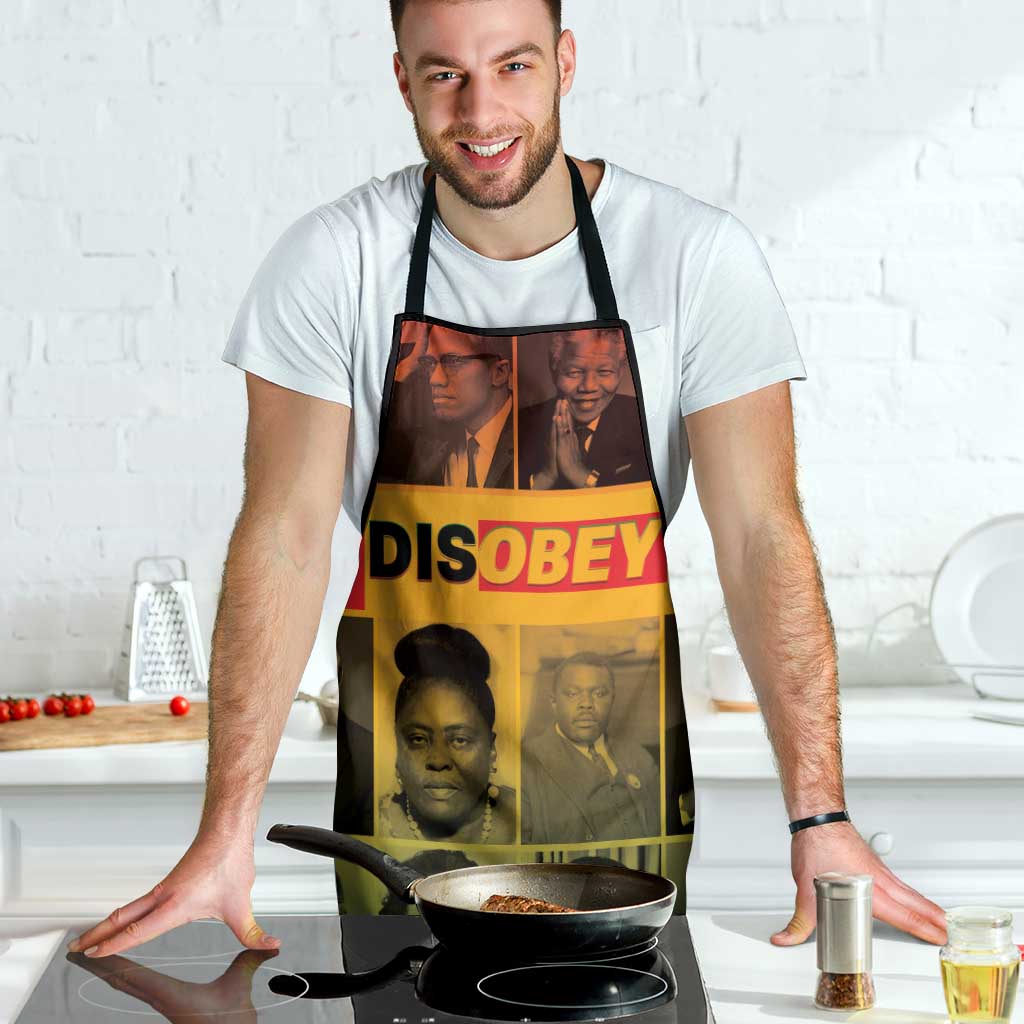 Disobey Black History Tribute Apron Honoring the Civil Rights Legacy - Wonder Print Shop